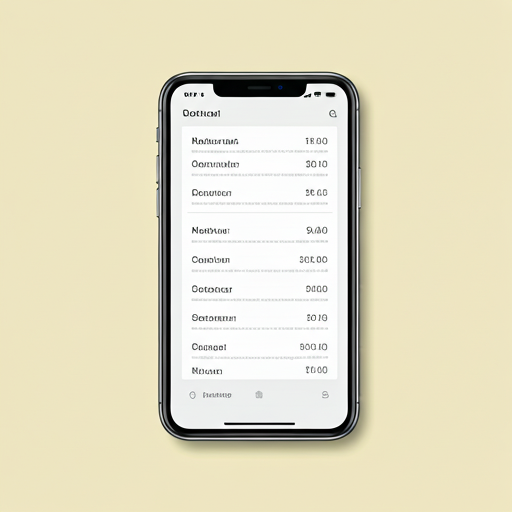 Restaurant digital menu on phone
